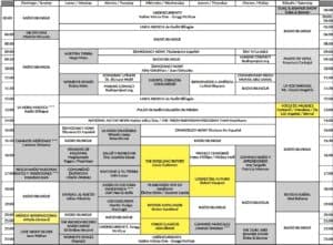 KBBF program schedule updated April 2022