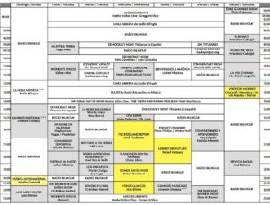 program schedule Oct 2022