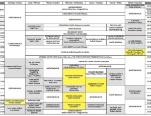 program schedule Feb 2023