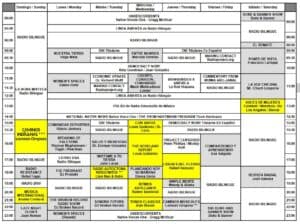 program schedule Feb 2024